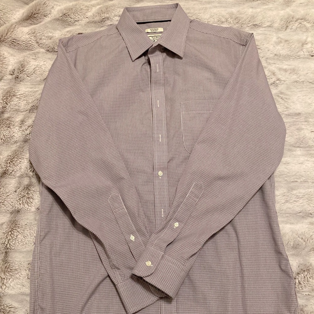 Jos A Bank 1905 Men’s Dress Shirt. Size 16. 34 Sleeve. Slim Fit.